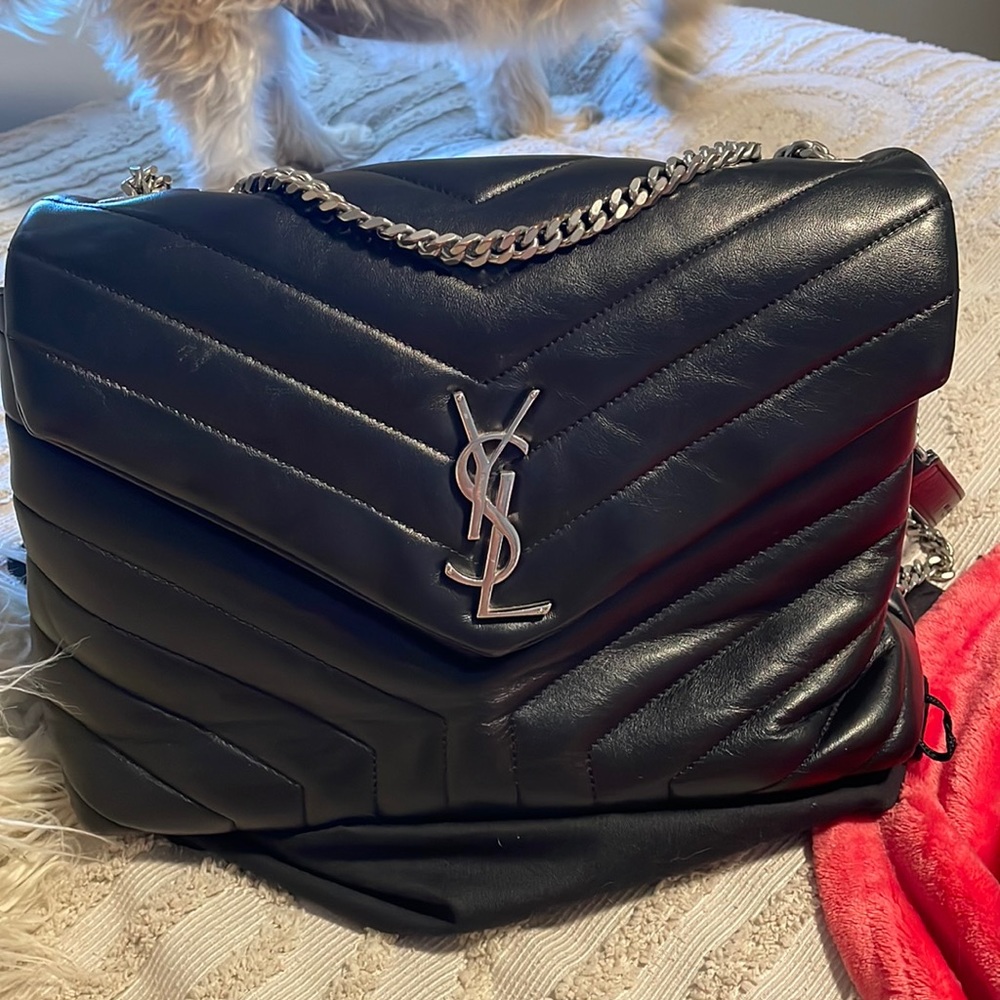 YSL Medium Lou Lou. Silver hardware. Loved but taken care of well.